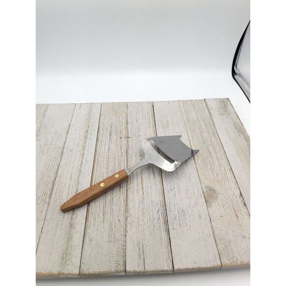 Vintage Stainless Steel Cheese Plane Slicer -Meat Knife - Planer Wood Handle #6 - Picture 4 of 7